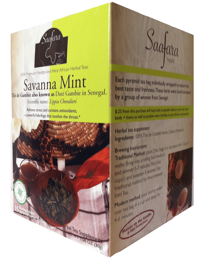 savanna mint dute gambie senegal lippia chevalieri herbal tea saafara
